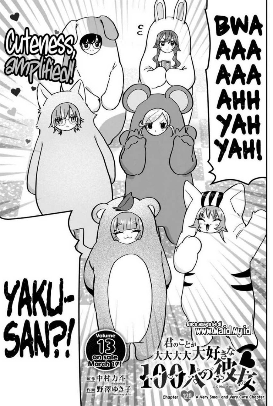 Kimi no Koto ga Dai Dai Dai Dai Daisuki na 100-ri no Kanojo Chapter 128 Bahasa Indonesia